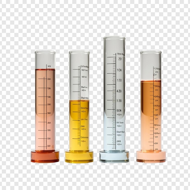 PSD bouteille graduée isolée sur fond transparent