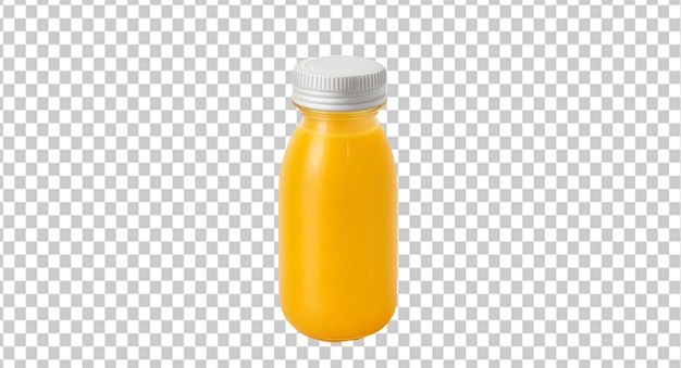 PSD bouteille de jus de mangue sur une couche d'alpha