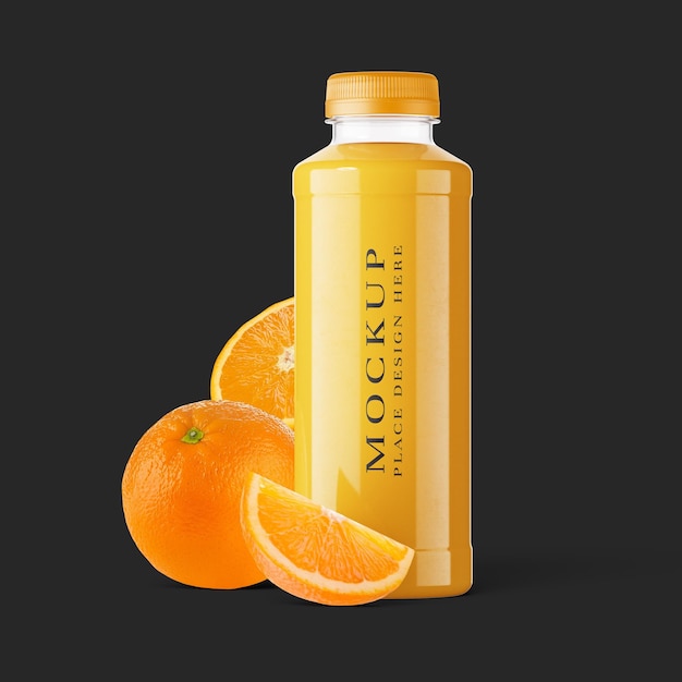 une bouteille de jus d'orange avec une bouteelle de nob nog dessus