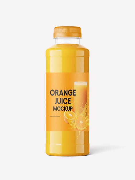 Bouteille de jus d'orange pour la maquette