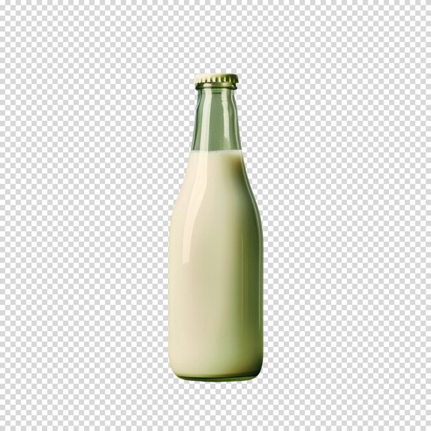 PSD bouteille de lait frais isolée sur un fond transparent