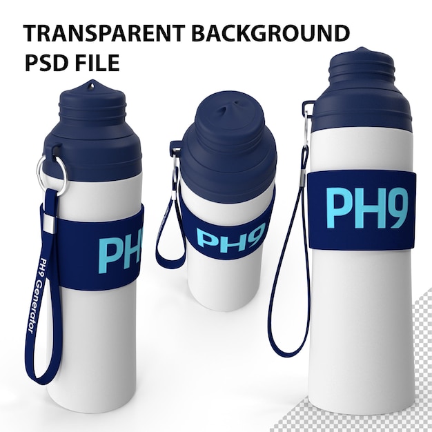 PSD bouteille ph9 générateur png