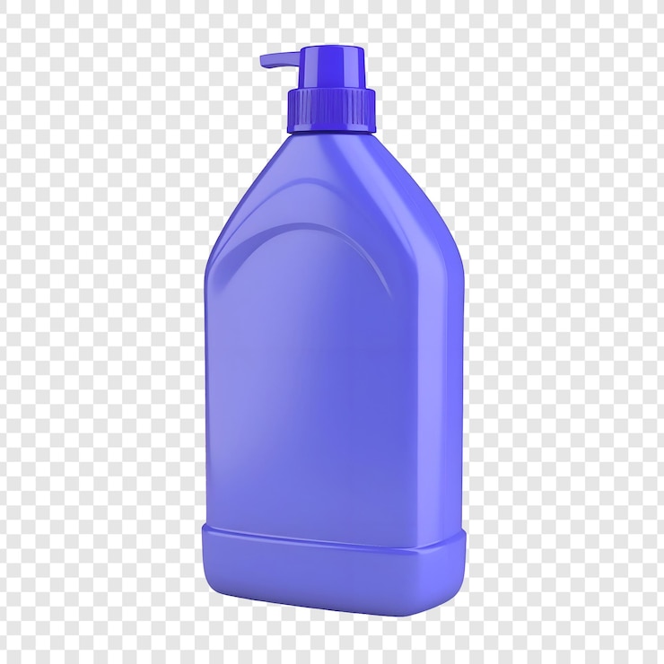 PSD bouteille en plastique violet avec couvercle de pompe
