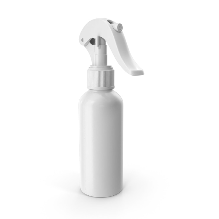 PSD bouteille de pulvérisation blanche
