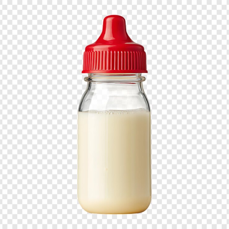 PSD une bouteille remplie de lait