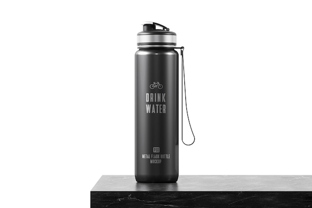 bouteille thermos en métal pour maquette d'eau