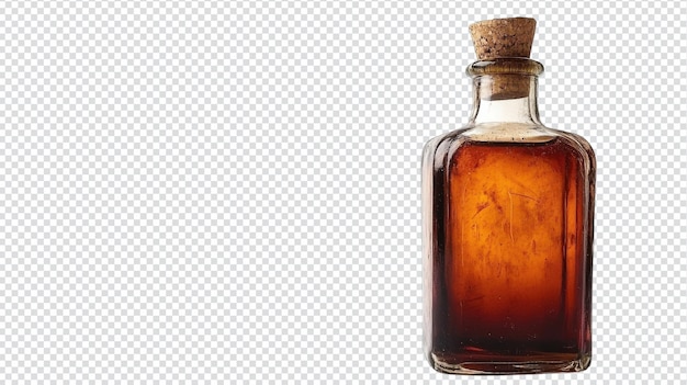 Une bouteille de verre vintage avec un bouchon de liège parfaite pour la décoration de la maison ou les objets de collection