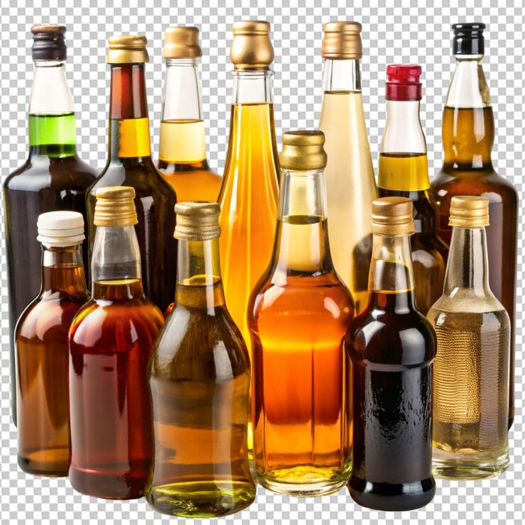 PSD bouteilles de boissons alcoolisées