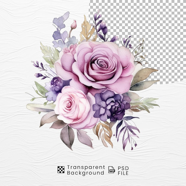 PSD boutique de fleurs à l'aquarelle en png