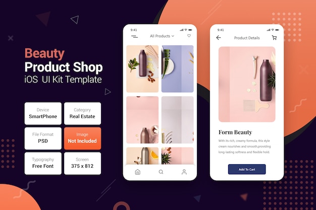 Boutique de produits de beauté en ligne Applications mobiles