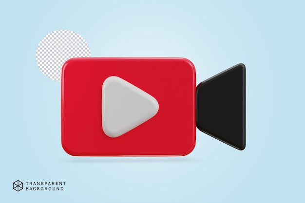 Bouton de lecture 3D sur l'icône de la caméra vidéo