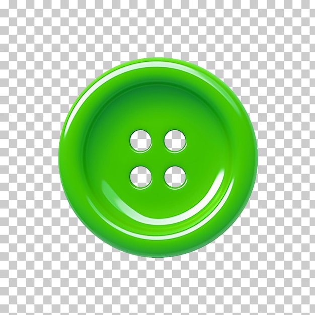 Bouton Vert Isolé Sur Fond Transparent Ou Blanc Png