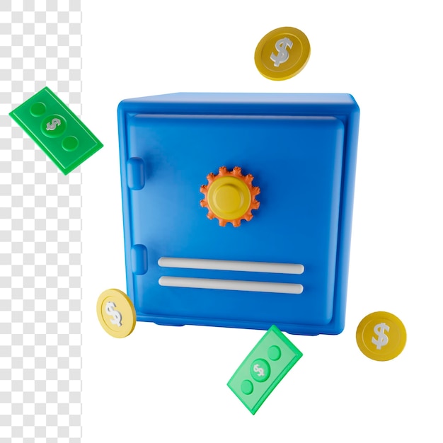 bóveda de banco 3d