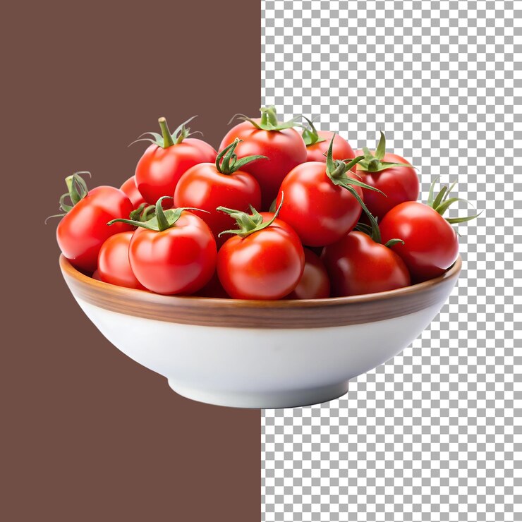 A bowl of fresh ripe cherry tomatoes