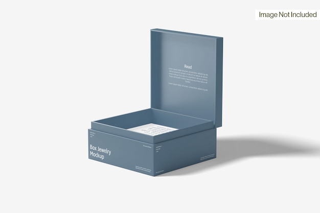 Box Jewelry Mockup Right View (Visão direita da caixa de jóias)