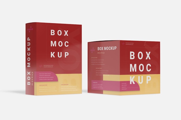 Box-mockup-design 3d-rendering