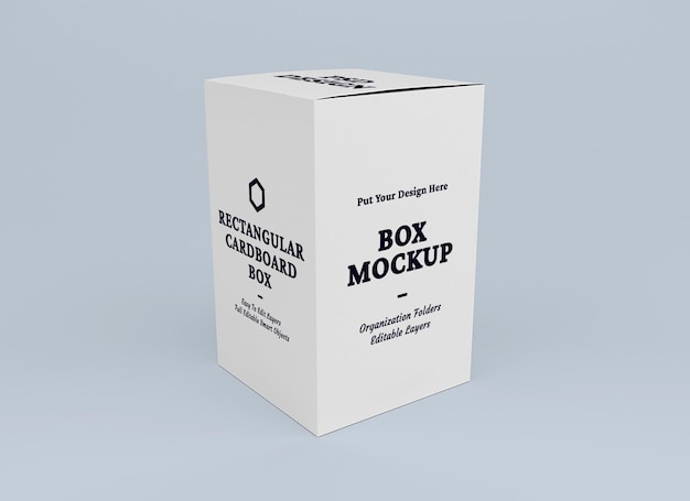 Box-mockup-design im verpackungskonzept