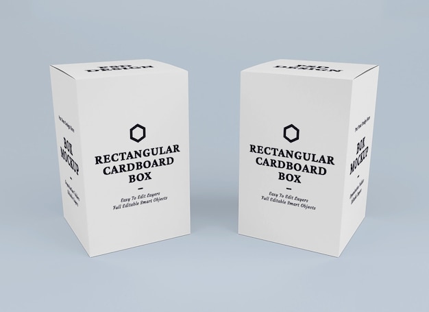 Box-Mockup-Design im Verpackungskonzept