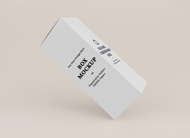 Box-mockup-design im verpackungskonzept