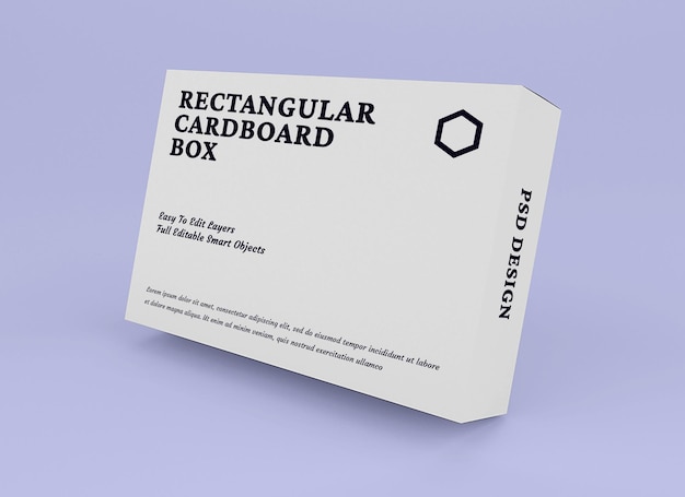 Box-mockup-design im verpackungskonzept