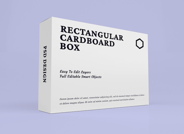 Box-mockup-design im verpackungskonzept