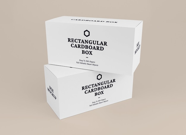 Box-mockup-design im verpackungskonzept