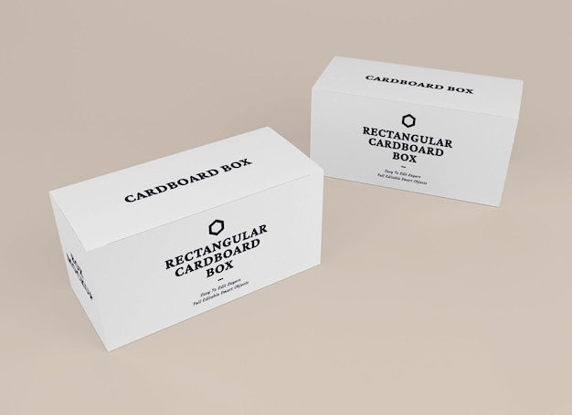 Box-mockup-design im verpackungskonzept