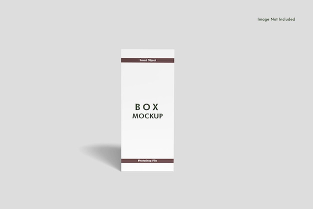 Box Verpackung Mockup Vorderansicht