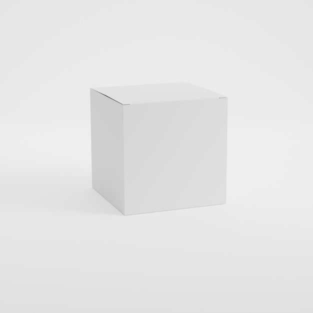 Box-Verpackungsproduktmodell in der 3D-Wiedergabe