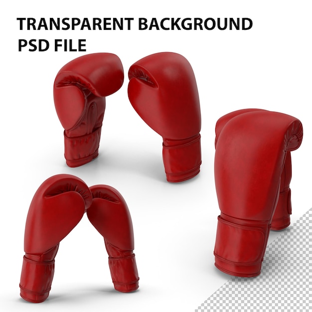 PSD boxhandschuh rot png