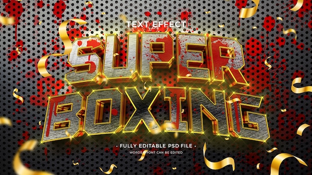 PSD boxing day text effect