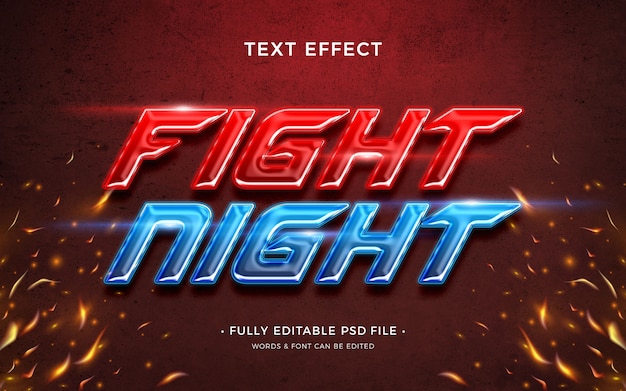 Boxing-Tag-Text-Effekt