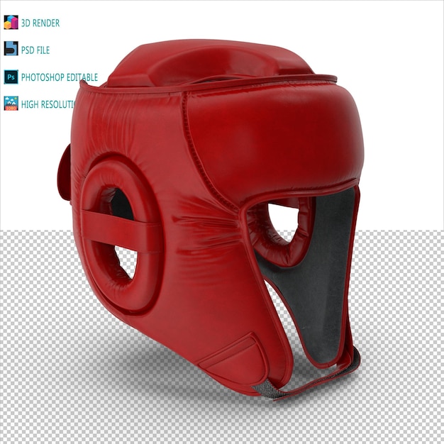 PSD boxtrainerhelm 3d-rendering für psd