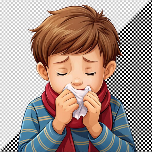 PSD boy who has cold and cough