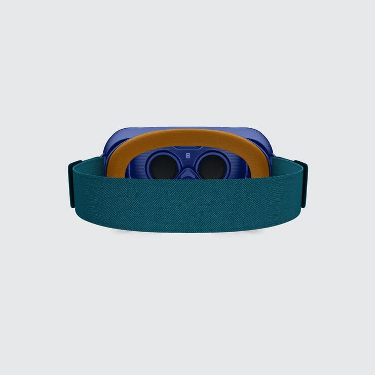 PSD un bracelet vert avec des boutons bleus et jaunes