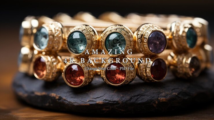 PSD bracelets en or avec des pierres précieuses