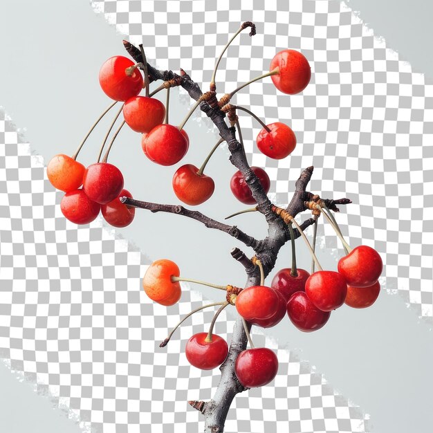 PSD a branch of a tree with berries on it