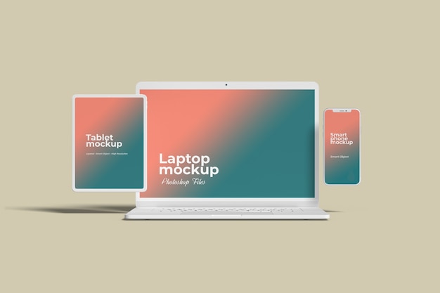 Branco multi devices mockups front view