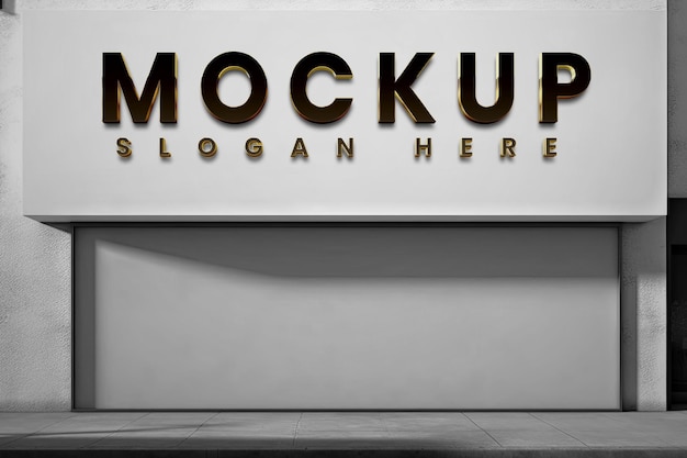 Branding Facade Mockups segno moderno
