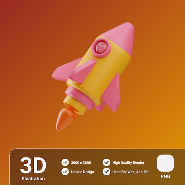 Branding iniciar ilustração 3d