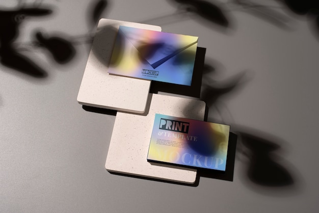 Branding-Konzept mit Farbverlauf und Schatten