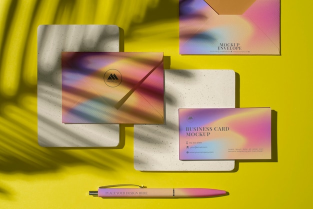 Branding-Konzept mit Farbverlauf und Schatten