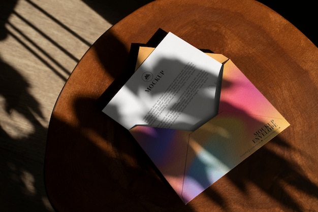 Branding-Konzept mit Farbverlauf und Schatten