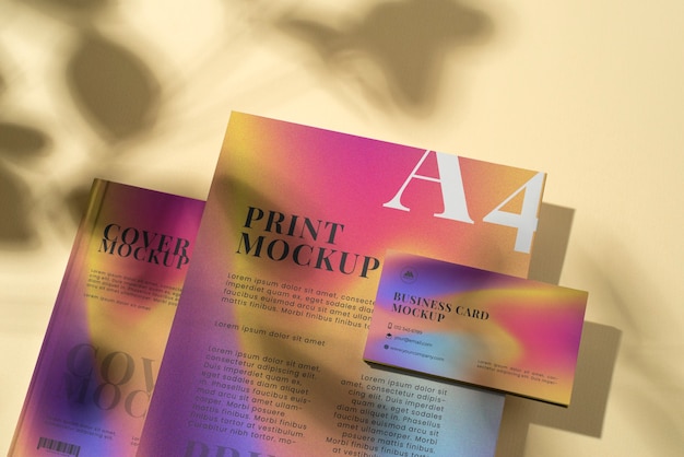 Branding-Konzept mit Farbverlauf und Schatten