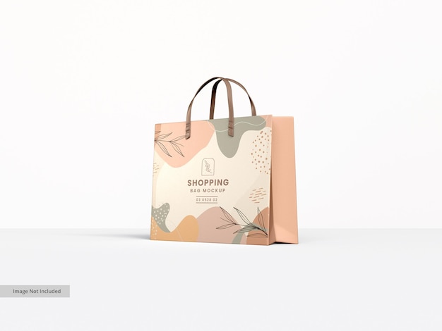Branding-Mockup für Einkaufstaschen aus Papier