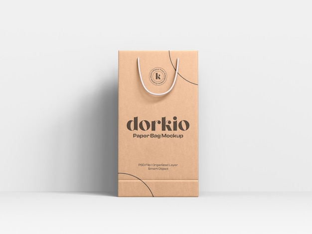 Branding-Mockup für Einkaufstaschen aus Papier