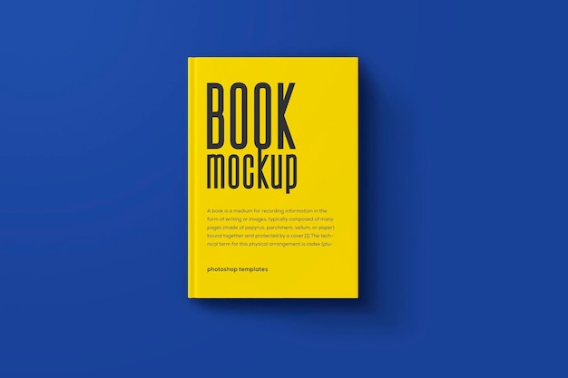 Branding yellow cover book mockup-vorlage