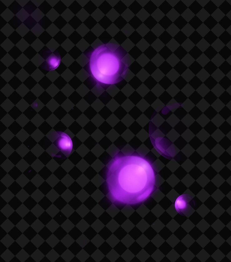 PSD las brasas celestiales brillan como orbes de profunda ametista púrpura y2k inspirada y tonos violetas smolde