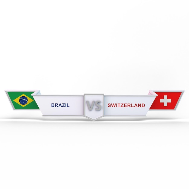 Brasil VS Suiza partido de la Copa del Mundo