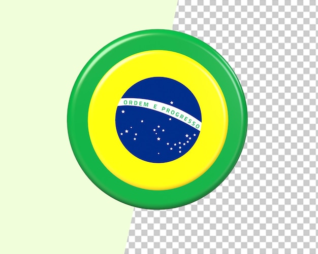 PSD brasilien-flaggensymbol 3d